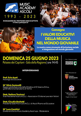 Convegno "I valori educativi della musica nel mondo giovanile"