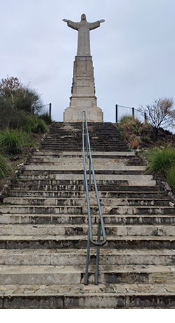 Lavori di messa in sicurezza dell'area circostante il monumento "Cristo Redentore" in località Collina Sacro Cuore - Immagini - Foto  3