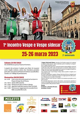 1° incontro Vespe e Vespe sidecar