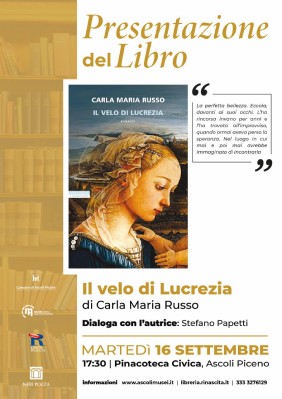 Presentazione del libro: "Il velo di Lucrezia" di Carla Maria russo