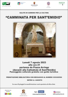 Salute in cammino per la cultura - Lunedì 7 agosto 2023