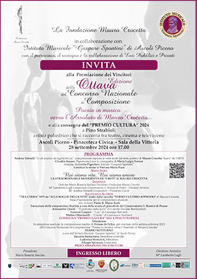 Premiazione dei Vincitori dell'ottava edizione del Concorso Nazionale di Composizione Poesia in musica: verso l’Assoluto di Mauro Crocetta