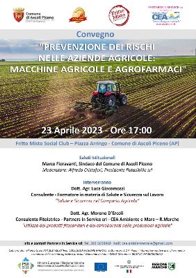 Fritto Misto 2023 - Convegno "Prevenzione dei rischi nelle aziende agricole: macchine agricole e agrofarmaci"