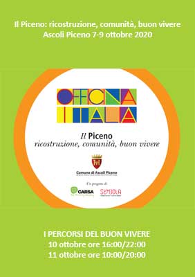 Officina Italia - Il Piceno: ricostruzione, comunità, buon vivere