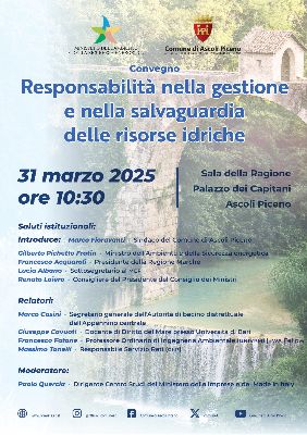 Responsabilità nella gestione e nella salvaguardia delle risorse idriche