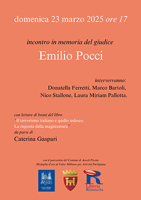 Incontro in memoria del giudice Emilio Pocci