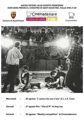 Cinemadamare 26-28 agosto