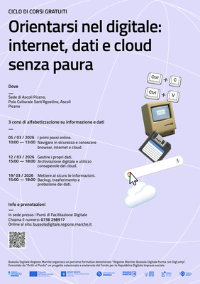 Orientarsi nel digitale: internet, dati e cloud senza paura - 5 marzo 2026