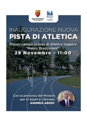 Inaugurazione nuova pista di atletica 