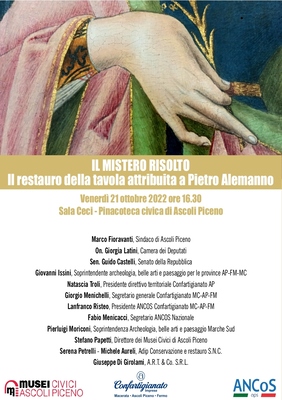 Il mistero risolto - Il restauro della tavola attribuita a Pietro Alemanno