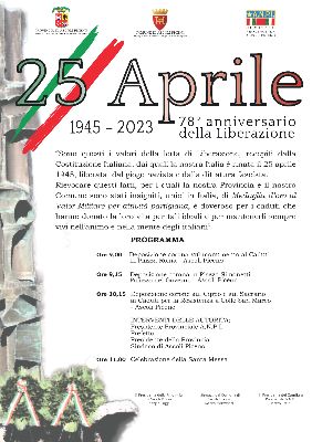 25 aprile - 78° anniversario della Liberazione