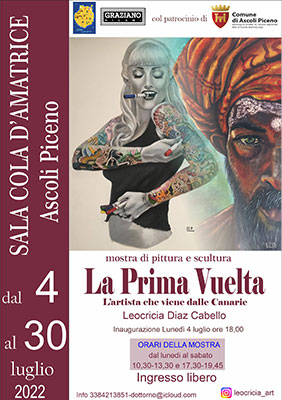 Mostra di pittura e scultura "La prima vuelta - L'artista che viene dalle Canarie"