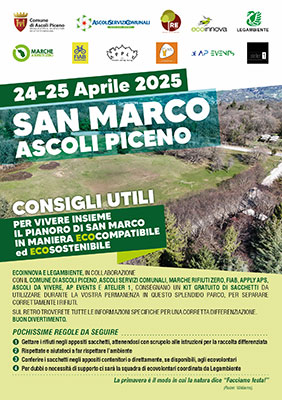 San Marco 24-25 aprile 2025 - Consigli utili per vivere insieme il Pianoro di San Marco
