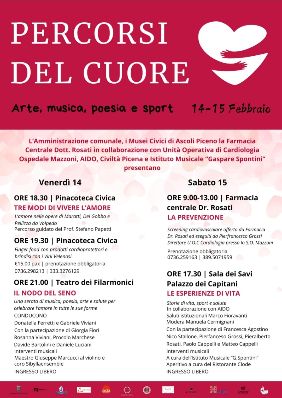 Percorsi del cuore - Arte, musica, poesia e sport - 15 febbraio