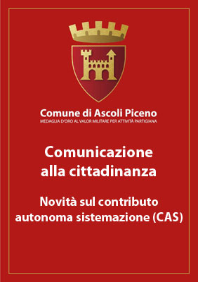 Comunicazione alla cittadinanza - Novità sul contributo autonoma sistemazione (CAS)
