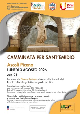 Salute in cammino per la cultura - Camminata per Sant'Emidio