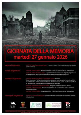 Giornata della Memoria  - Sabato 24 gennaio