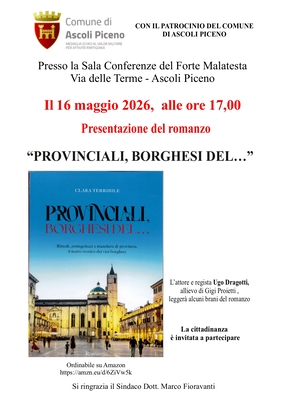 Presentazione del romanzo "Provinciali, borghesi del..."