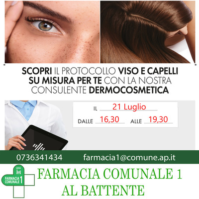 Giornata consulenza dermocosmetica - 21 luglio