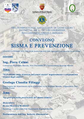 Convegno "Sisma e Prevenzione"