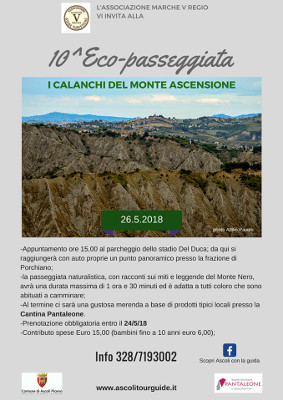 10° Eco-passeggiata - I calanchi del Monte Ascensione 