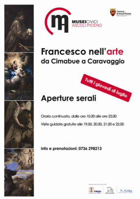 Aperture serali - Francesco nell'arte - Da Cimabue a Caravaggio  