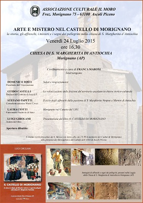 Locandina Arte e Mistero nel Castello di Morigliano