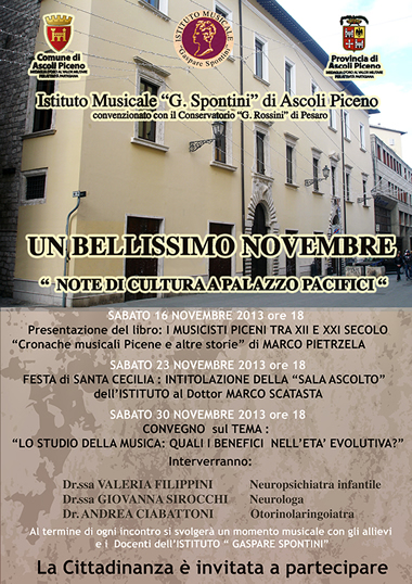 Note di Cultura a palazzo Pacifici
