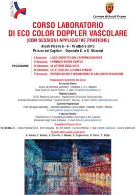 Corso laboratorio di eco color doppler vascolare