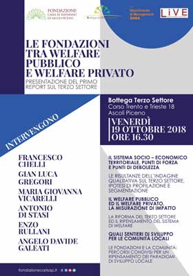 Le Fondazioni tra welfare pubblico e welfare privato