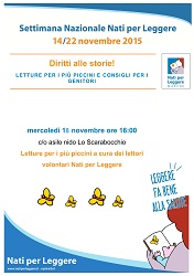 Locandina Settimana Nazionale Nati per Leggere