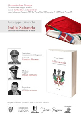  Presentazione del saggio "Italia Sabauda. L'attualità della Monarchia in Italia" 
