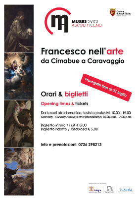 Locandina Francesco nell'arte - Da Cimabue a Caravaggio