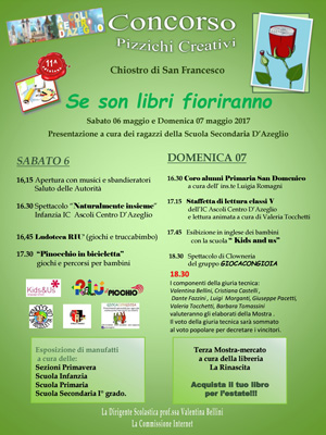 Concorso Pizzichi Creativi - Se son libri fioriranno