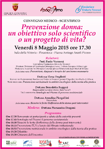 Locandina Prevenzione donna