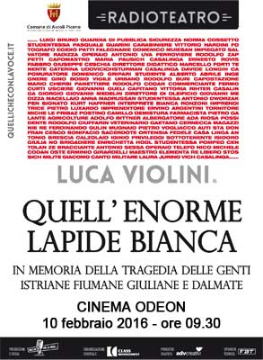 Quell'enorme lapide bianca