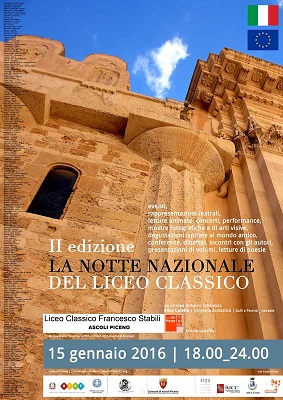Locandina II° Edizione La notte nazionale del Liceo Classico