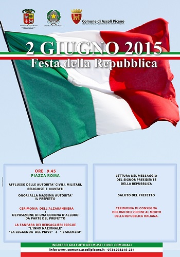 Locandina Cerimonia 2 Giugno