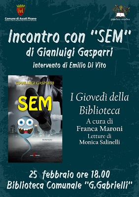Locandina Incontro con "Sem" di Gianluigi Gasparri