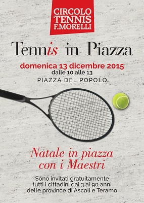 Locandina Tennis in Piazza