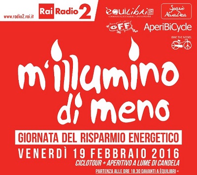 Locandina M'illumino di meno 2016
