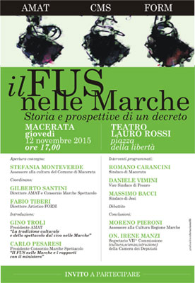 Il FUS nelle Marche - Storie e prospettive di un decreto
