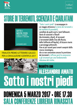 Incontro con Alessandro Amato: Sotto i nostri piedi