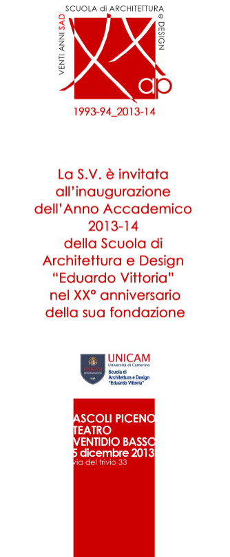  Inaugurazione dell'Anno Accademico 2013-14 della Scuola di Architettura e Design "Eduardo Vittoria