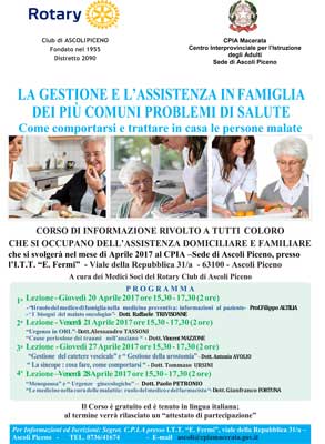Corso rivolto a chi si occupa di assistenza domiciliare e familiare
