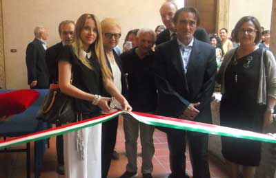 Inaugurazione della mostra di pittura di Maria Traini