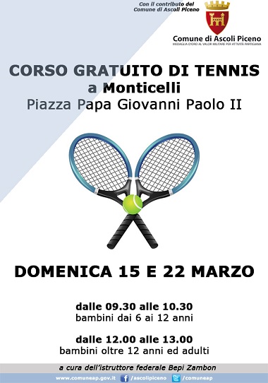Corso Gratuito di Tennis a Monticelli