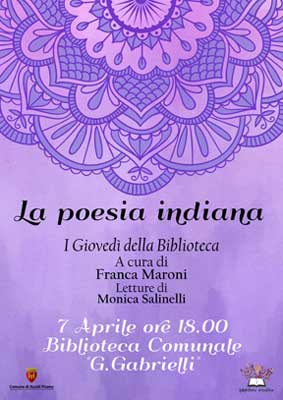Locandina con programma I giovedì della Biblioteca