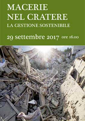 Macerie nel cratere. La gestione sostenibile