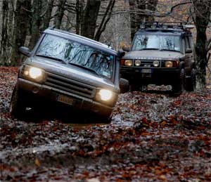 Land Rover nello sterrato